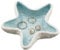 DELORIGIN Starfish Jewelry Dish Tray Ceramic Jewelry Dish Ring Holder Trinket Dish Candy Dish Small Key Bowl for Birthday Home Party Decor Ocean Art Gift for Women Housewarming Present