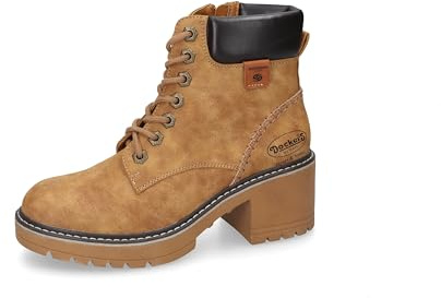 Dockers by Gerli Damen Combat Boots, Frauen Stiefeletten,warm gefüttert