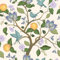 Fvlow Blue Bird Peel and Stick Wallpaper Vintage Yellow Removable Wallpaper Vinyl Wrap Kitchen Worktop Covering Vinyl Self Adhesive Thick Leaf Contact Paper for Table Sticker Home Décor 44.5cmx1000cm