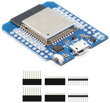 pour ESP-32 Mini Module, pour ESP-32 ESP WiFi et Bluetooth BLE Carte de développement, CP2014,5V, avec Interface Micro USB, Compatible avec Arduino