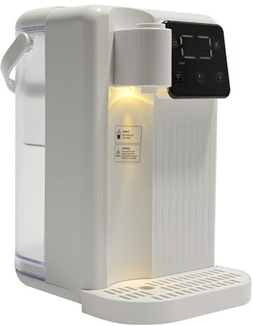 Wasserspender,HeißWasser-Sofortspender,Wasserspender Mit Wasseranschluss Desktop-HeißWasser-Sofortspender,Desktop-Wasserspender,FüR BüRo,Schlafzimmer,Wohnzimmer,KüChe, Buch（Weiß）