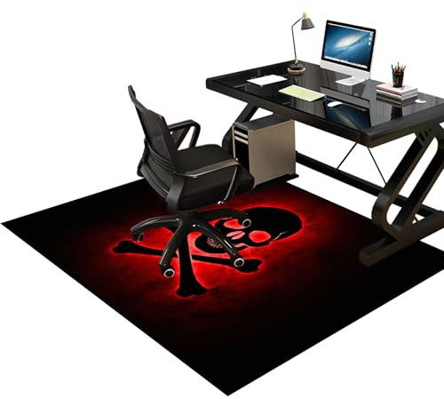 Alfombrilla para Silla de Gaming Tapete de Protección de Madera/baldosas Alfombra para Silla de Oficina Gaming Protector de Suelo 130 x 160 cm Alfombra silla Ruedas Alfombra para Silla de Escritorio