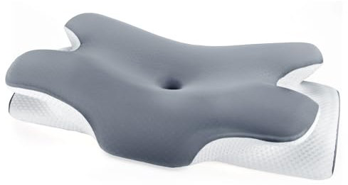 LNZHAO Memory Foam Cervical Pillow for Neck Pain Relief – Ergonomic Orthopedic Neck Support Pillow with Cooling Washable Cover-Neck Pillow for Side, Back, Stomach and Shoulder Pain Sleepers