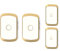 WOTZOV Wireless Doorbell, Cordless Battery Operated Waterproof Door Chime Kit, 2 Push Button Transmitter +2 Plug-In Receivers,300M Ultra Long Range,36 Ringtones,4 Volume Levels,Gold,Gold