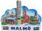 Malmo Schweden Kühlschrankmagnet 3D Tourismus Souvenir Kühlschrank Dekoration Magnet Aufkleber Handwerk