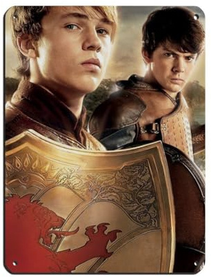 SHGJE Filmposter The Chronicles of Narnia (7), Retro-Poster, Metall-Blechschild, schicke Kunst, Retro, Eisenmalerei, Bar, Menschen, Höhle, Café, Familie, Garage, Poster, Wanddekoration, 30 x 40 cm