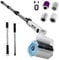 auvstar Elektrische Reinigungsbürste,Electric Cleaning Brush,Elektrische Putzbürste Reinigungsbürste Bad 4 Vielseitigen Bürstenköpfen mit Verstellbarem Griff für Bad Küche Auto Fußboden