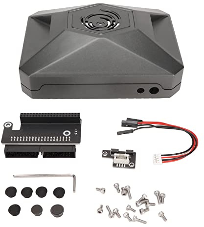 Nano Case, Aluminiumgehäuse mit GPIO-Adapterplatte, Grau, für Nano