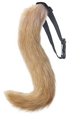 Fuchsschwanz, Kunstfell, Fuchsschwanz, Kostüm, Halloween, Cosplay, verstellbar, pelziger Schwanz, Kostüm für Erwachsene, Kinder, Party (braun)