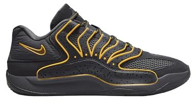 Black University Gold KD18 Nike Basketball Shoes, Black, 10 UK