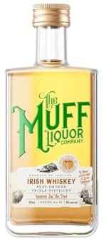 The Muff Liquor Irish Whiskey, 5cl – 43% ABV | Premium Blend of Irish Malt & Grain Whiskeys with Peat-Smoked Notes | from Muff, Co. Donegal | Award-Winning – Hints of Orange Peel, Caramel & Oak