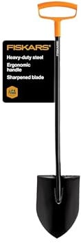 Fiskars 9669 Steel DHandle Digging Shovel, 46Inch