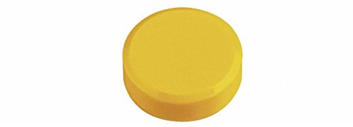 MAUL Rundmagnete 20er Set MAULpro Hellgelb haftstark bruchsicher | 600 g Halt für Notizen, Ø 2.9 cm handlich, Kunststoffmantel schont Oberflächen, blanko Fläche für Kennzeichnung