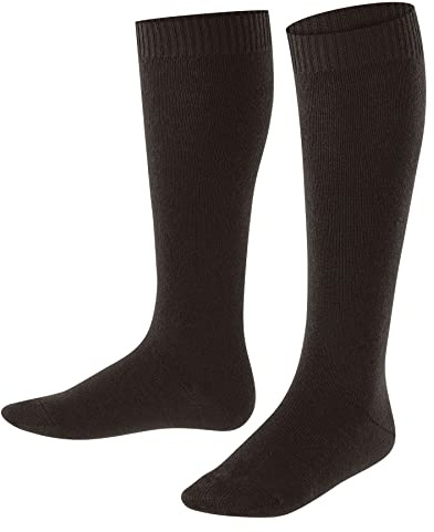 FALKE Unisex Kinder Kniestrümpfe Comfort Wool K Kh Wolle Funktionsmaterial lang einfarbig 1 Paar, Braun Dark Brown 5230, 39-42