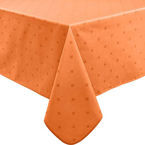Erwin Müller abwaschbare Tischdecke, Tischwäsche Neuss im Rautendesign Terra Größe 130x200 cm - acrylversiegeltes Gewebe für leichtes Wischen