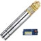 AT- 3 Brunnenpumpe 750W-1 mit 15 m Kabel Edelstahl-Tiefbrunnenpumpe mit Messing-Laufrädern und max: 5,7 bar, 3000l/h bei 7 m