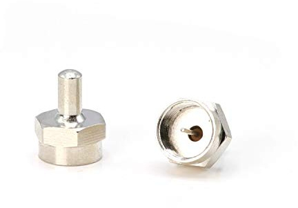 THE CIMPLE CO Coaxial F Type 75 Ohm Terminator - 25 Pack - Resistor for Coax and RF - (F-Pin / F81) Install on Unused Ports in Your Cable, Satellite, Antenna, or Other RF System