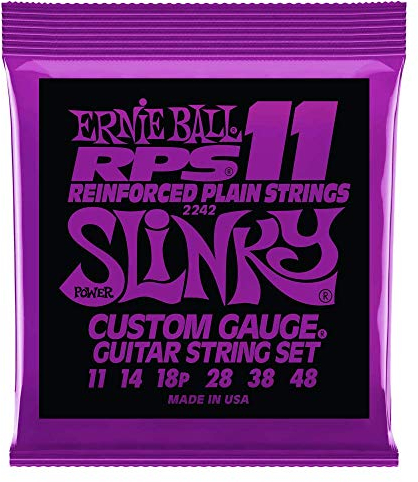 Ernie Ball, Power Slinky RPS Nickel Wound, Corde per chitarra elettrica, diametro 11-48