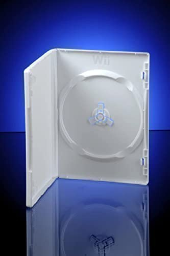 Blanc Wii DVD Rangement étuis pochette 14mm 10 Pack ~ de rechange étuis pour Nintendo wii Jeux / Disques