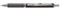 Pentel BL407A-A EnerGel Liquid-Gel-Roller Sterling mit matt-schwarze Oberfläche, Strichstärke 0.35 mm, Kugeldurchmesser 0.7 mm, schwarz, 1 Stück (1er Pack)
