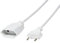 LogiLink CP126 Netzkabel Euro CEE 7/16 Stecker zu Buchse, 2m weiß