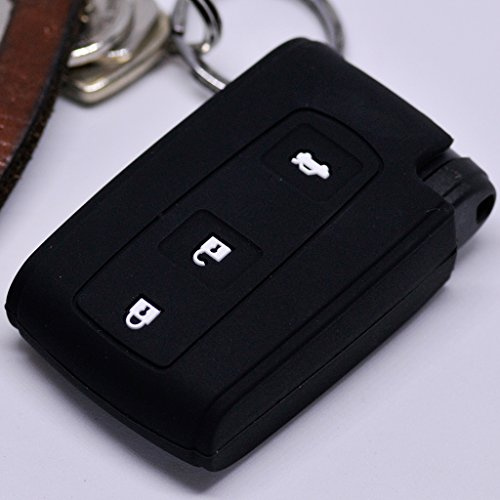 Soft Case Schutz Hülle Auto Schlüssel Smartkey für Toyota Prius Corolla Verso/Farbe Schwarz