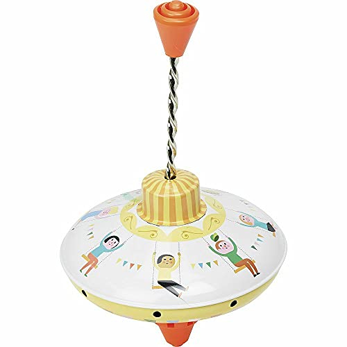 Kreisel aus verziertem Blech Durchmesser 13 cm