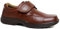 Cushion Walk Men's Leather-Lined Lightweight Formal Business Work Comfort Lace-Up, Slip-on or Touch Fastening Shoes Size 6-11 Wide Fitting (Tan. Strap, Numeric_8)