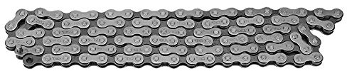 Alomejor Hochfeste Fahrradkette 106 Glieder Stahl f¨¹r Mountainbike Fixed Gear Single Speed Fahrradkette mit Aush?hlungskette Umwerferkette Fahrradzubeh?r