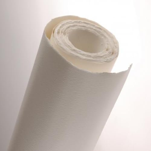 Rouleau Aquarelle 113x914 300g/m², grain fin blanc naturel