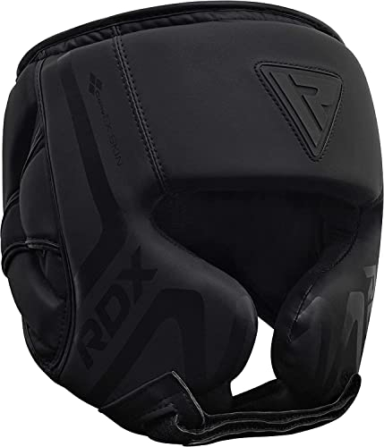 RDX Kopfschutz Boxen für Kickboxen, Kampfsport, MMA Training, Maya Hide Leder Kara Sparring Thaiboxen Kopfschützer, Boxhelm Krav MAGA Muay Thai, Karate und Taekwondo Headgear (MEHRWEG)