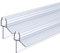 IMPTS dichtung dusche glastür, 2x100cm duschdichtung glastür 5/6mm, Ersatzdichtung Duschkabine Duschwand Badewanne Wasserabweiser Schwallschutz Dichtkeder - Transparent
