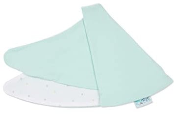 pic Bear Stillmond Ersatzbezug - hochwertige anschmiegsame Jersey Baumwolle für Schmusekissen - Stillkissen - 120 cm - Punkte Bunt - Uni Bay