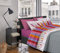 IlGruppone Completo Letto Stampato Made in Italy 100% Cotone Set Lenzuolo sopra sotto Federe - Matite Rosa - Una Piazza e Mezza