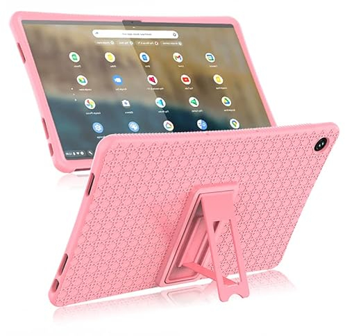GLAZZY Coque Compatible avec Lenovo Chromebook Duet 5 13.3 Housse de Protection en Silicone Souple pour Lenovo Chromebook Duet 560 13Q7C6 (Color : Pink, Size : Chromebook Duet5)