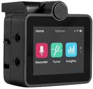 Roadie Coach | Learn Guitar, Ukulele & Singing | Portable High-Quality Voice & Instrument Recorder with Dual Microphones | Multi-Tool Tuner + MIDI Controller | AI Feedback on Your Performance