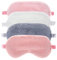Lusofie Kinder Schlafmaske 4 Stück Plüsch Schlaf Augenmaske Augenbinde zum Schlafen Niedliche Flauschige Schlafaugenmaske Verstellbare Schlafmaske mit Gummiband für Damen Mädchen Kinder