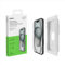 Belkin Protection d'écran antimicrobienne ScreenForce TemperedGlass pour iPhone 15, verre trempé, protection d'iPhone, fine, transparente, antirayure, support Easy Align pour pose sans bulle d'air
