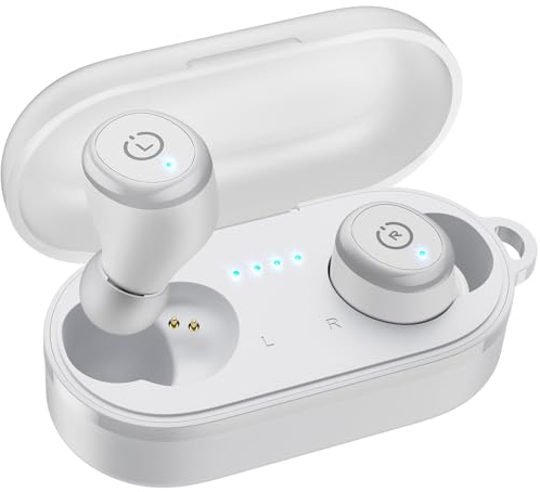 TOZO T10 Wireless Earbuds Bluetooth 5.3 Headphones, 55H Playtime with Wireless Charging Case, App Customize EQ, Ergonomic Design IPX8 Waterproof Headset Powerful Sound for Workout, Calls
