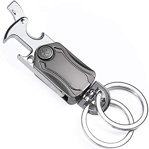 Portachiavi multifunzione con apribottiglie LIUHUIZEYU Unboxing, con taglierino, supporto per telefono, apribottiglie, girevole a 360°, per aprire facilmente il tappo della bottiglia di birra, per