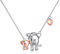 YFN Elephant Necklace 925 Sterling Silver Mother and Daughter Pendant Cute Animal Jewellery Gift For Woman Mother Daughter