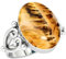 Jeweloporium Mehrfarbig Real Montana-Achat 925 Silber Ringe für Frauen mit Stein viktorianisch Silber Ringe Größe 68(21.6) Muttertag Geschenk Handgefertigt Schmuck