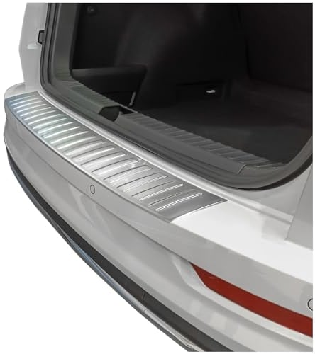 tuning-art L3036 Edelstahl Ladekantenschutz passend für Skoda Karoq Facelift 2021-, Farbe:Silber