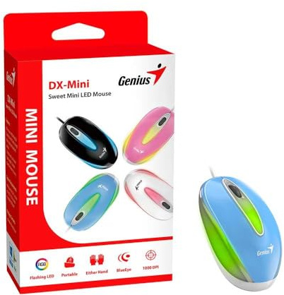 Genius USB-Maus DX-MINI Flashing LED BLAU