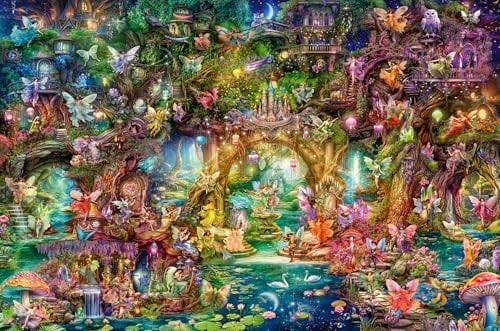 Ravensburger Puzzle 12000810 - Die verborgene Welt der Feen - 4000 Teile Puzzle für Erwachsene ab 14 Jahren