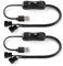 KUOQIY 2 PCS 40cm USB to Dual 3 Pin/4 Pin PWM 5V Computer Fan Power Adapter Cables with ON/OFF Switch, USB to 3 Pin / 4 Pin Case Fan Adapter Connector Cable with Switch
