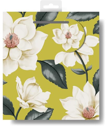 Sanderson Grandiflora Medium Gift Bag Gift Wrapping Accessory 613401 by Woodmansterne