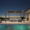 PURPLE LEAF Pergola Bioclimatica in Alluminio 3 x 3,65 m, Gazebo da Giardino Esterno Impermeabile con Lame Orientabili e LED, Pergola Giardino Esterno per Terrazza, Esterno e Carport, Grigio