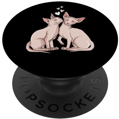 Sphynx Katze Nacktkatze Sphinx PopSockets Klebender PopGrip
