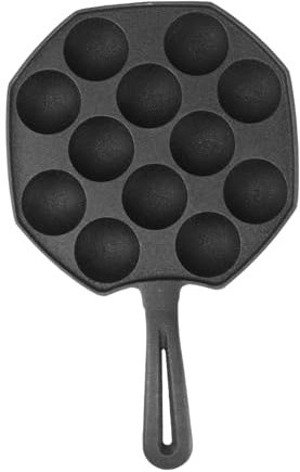 Homoyoyo Takoyaki Pan Mulden Gusseisen Antihaft Takoyaki Grillpfanne Japanische Octopusbällchen Form Backform Für Ebelskiver Pfannkuchen Haushalt Multifunktionale Backpfanne